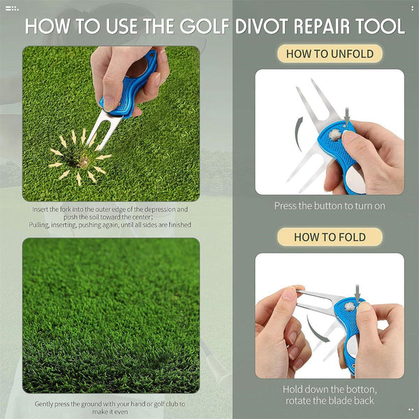 Golf Training Mat for Swing Detection Batting Golf Divot Grass Mat Set Portable
