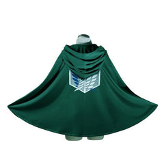 Attack on Titan Costume Cape Scout Regiment Survey Corps Green Cloak Kids Adults Book Week