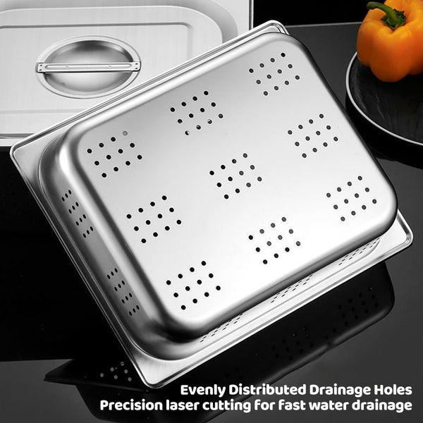 Perforated Buffet Pan Steam Table Pan Gastronorm Pan Perforated Steamer Pan New