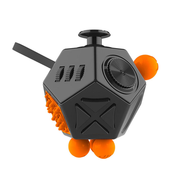 12 Sided Cube Desk Puzzle Toy Stress Relief Fidget Gift Focus Adults Fun Kids