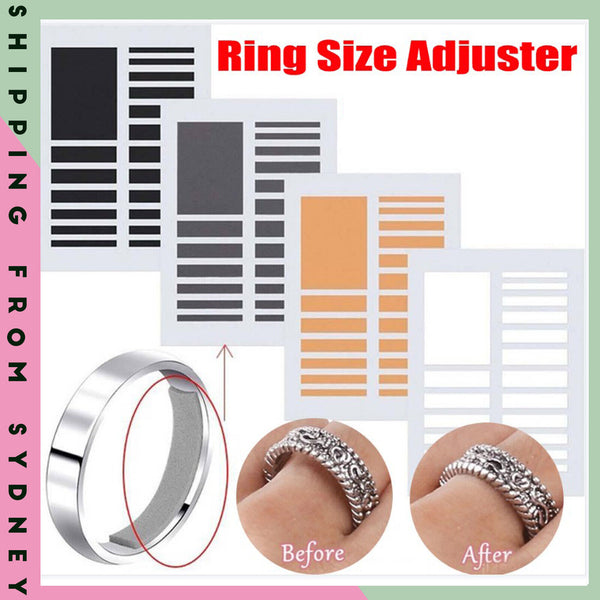 Tighteners Invisible Ring Size Adjuster Set Reducer Pad Resizing Jewelry Tool AU