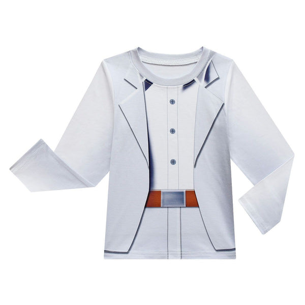Front detail of Mr Wolf printed suit costume top