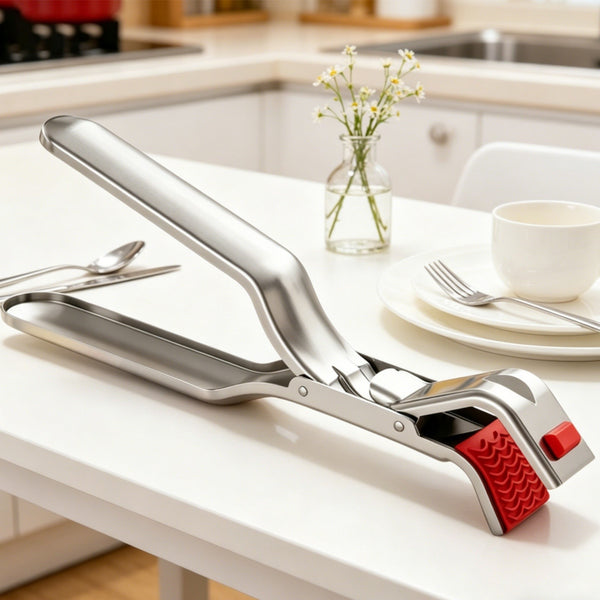 2pcs Hot Plate Bowl Lifter Tongs Clip Universal Bowl Dish Clamp Pot Pan Gripper