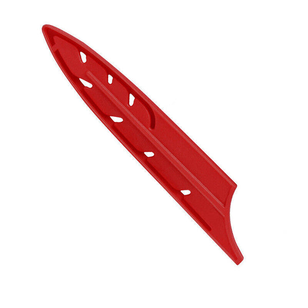 Plastic Knife Sheath Edge Guard Cover Scabbard Slicing Blade Red Protector Chef