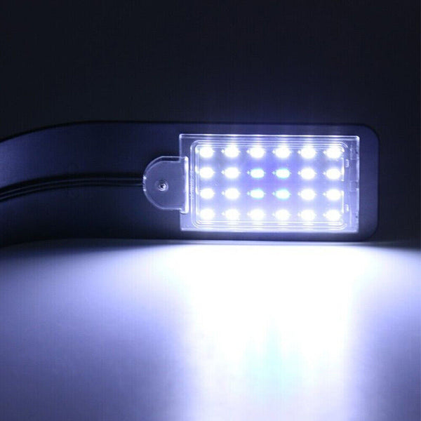 Super Slim 10W LED Waterproof Aquarium Light Fish Tank Plant Grow Clip Lamp