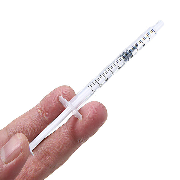 10-200x 1ml Disposable Syringes Slip Tip Hydroponics Nutrient Measuring Plastic