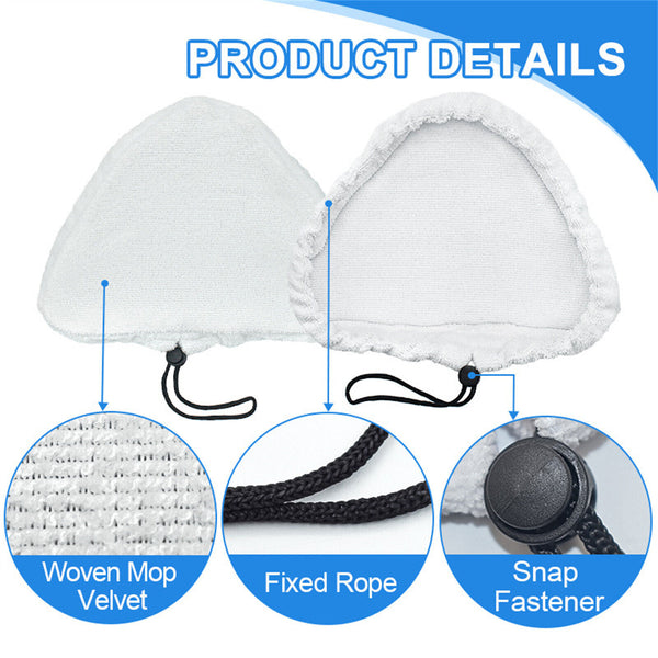 Steam Mop Replacement Pads for Steam Mop,Washable Microfibre Cloth Floor Pads