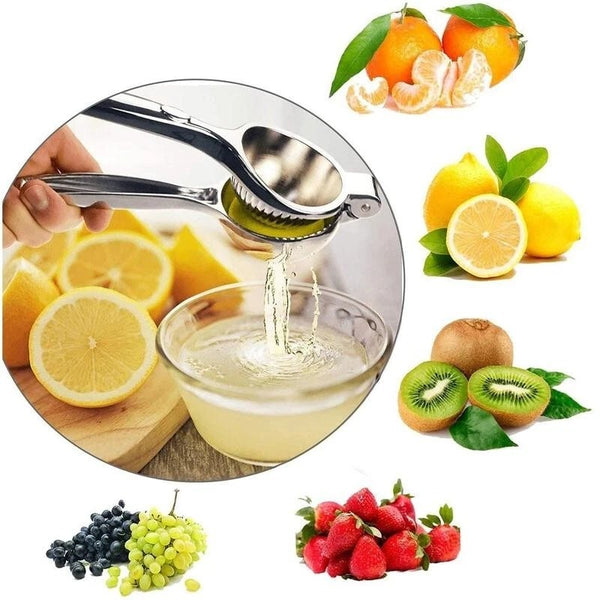 2pcs Stainless Steel Lemon Squeezer | Heavy Duty Manual Citrus Juicer Press