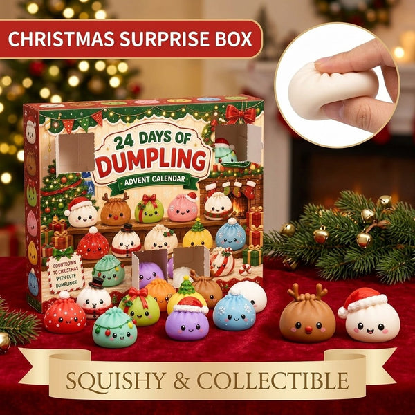 2026 Christmas Squishies Advent Calendar 24 Days Dumpling Toys Kid Xmas Gift New