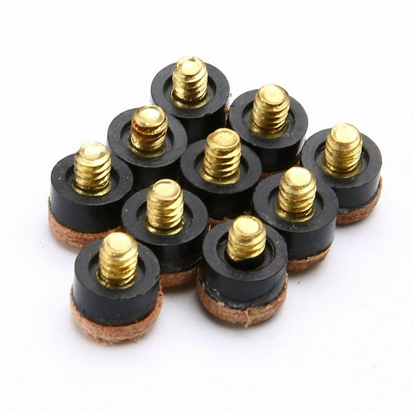 Commercial Quality Soft Pool Snooker Billiards CUE TIPS Screw On Type 10mm AU