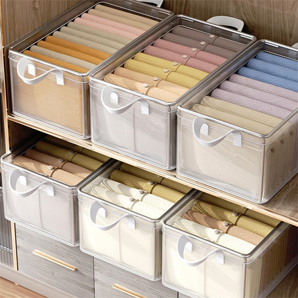 Foldable Storage Box Crushed Steel Frame Clothes Quilt Toys Organizer