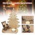 Christmas in heaven candle holder with wooden tree, empty rocking chair and tea light on an oval base