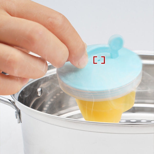 4x Kitchen Tool Boil Egg Cup Egglettes Hard Cooker Poached Cup Mould Egg Poacher
