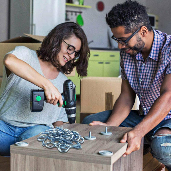 120PCS Small Tiny Mini Screw Eye Pins Eyelets Hooks Threaded Jewelry Peg 8x4mm