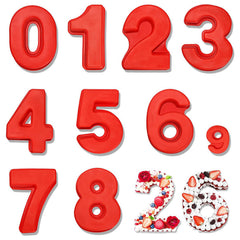 10 Inch Silicone Number Cake Mould Birthday Cake Baking Pan Number Shape
