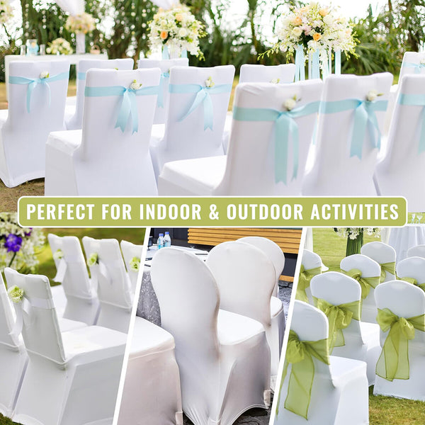 6PCS Chair Cover Full Seat Covers Spandex Elastic Stretch Banquet Party Wedding