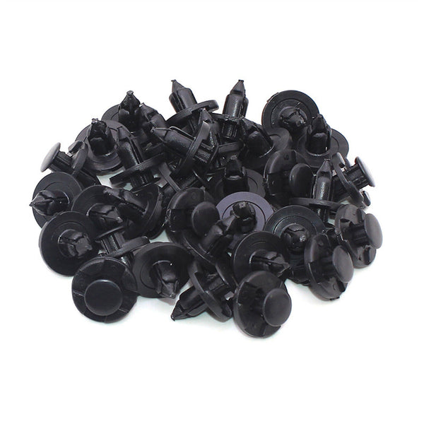 100pcs 8mm Hole Car Plastic Rivets Body Fastener Bumper Push Clips for Nissan