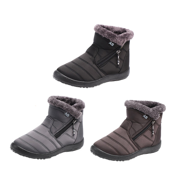 Winter Snow Boots Warm Fur Lined Ankle Boots Non Slip Casual Shoes for Men Women