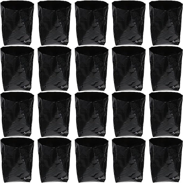 300PCS Plant Grow Bags PE Seedling Nursery Bags with Breathable Drainage Holes