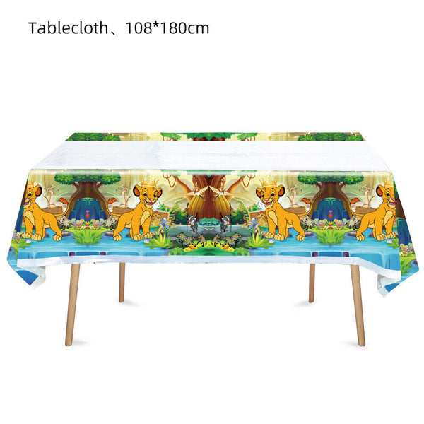 Lion King Tableware Party Supplies Kids Birthday Decoration