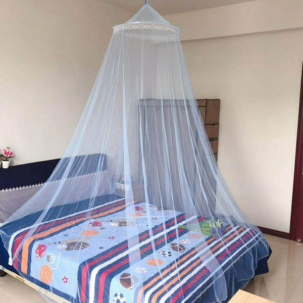 UP 5pcs Double Single Queen Canopy Bed Curtain Dome Stopping Mosquito Net Midges