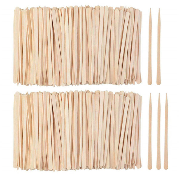 100PCS Wooden Waxing Wax Spread Spatula Sticks Body Hair Removal Disposable girl