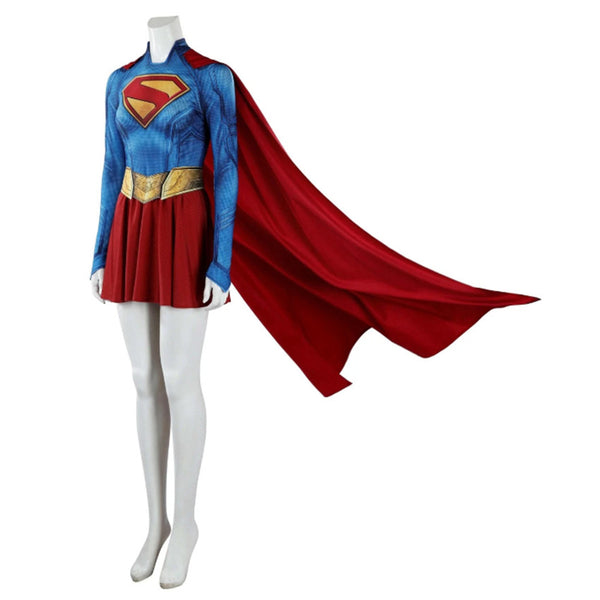 Halloween Kids Adult Fancy Dress Book Week Supergirl Kara Zor-El Cosplay Costume