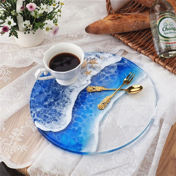 Resin Casting Mold Silicone Jewelry Agate Making Mould Tool Craft Round Coaster