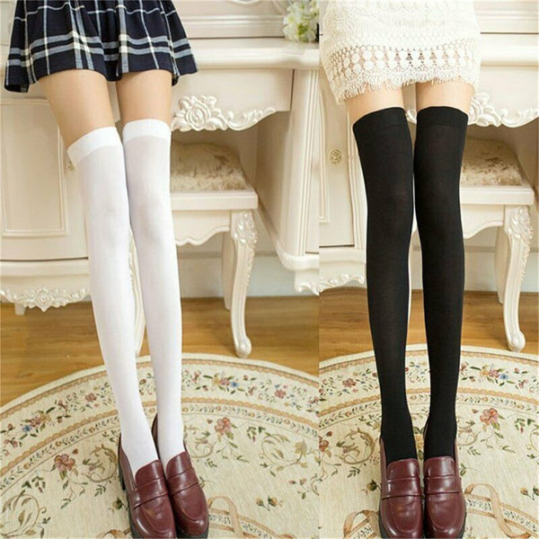 5Pairs Women Knee High Warm Socks Thick Winter Cotton Stack Stockings
