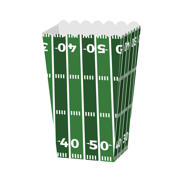 24pcs Football Party Popcorn Cookie Boxes Touchdown Celebration Dessert Supplies