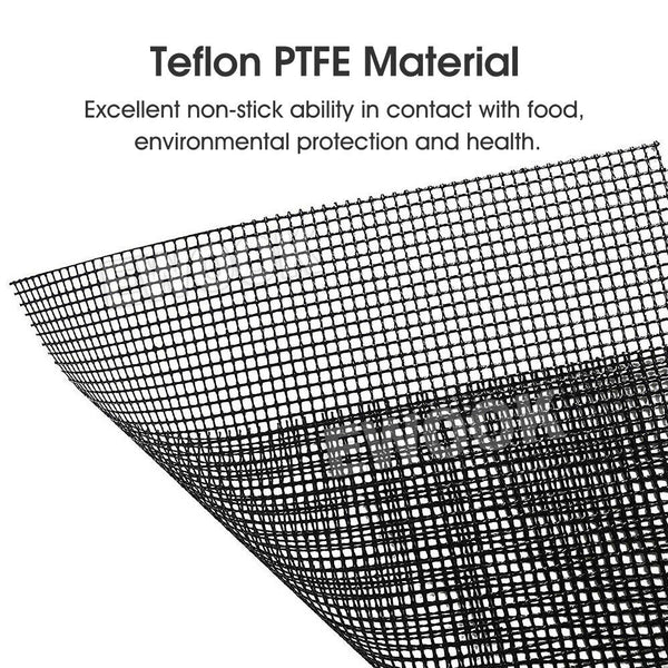 10PCS Charcoal BBQ Grill Mesh Mat Non-Stick Cooking Barbecue Liner Sheet AU