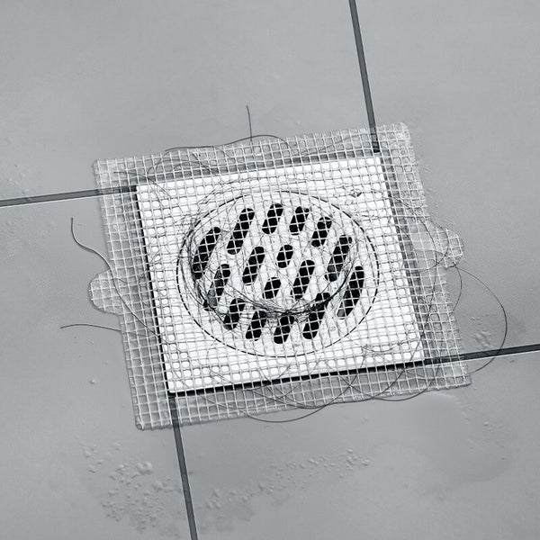 30 Pack Disposable Shower Drains Hair Catcher Mesh Sticker Bathroom Bathing AUS