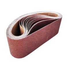 20pcs Sanding Belt Set 100x610mm | 80 120 180 Grit Abrasive Belts for Wood Metal Polishing