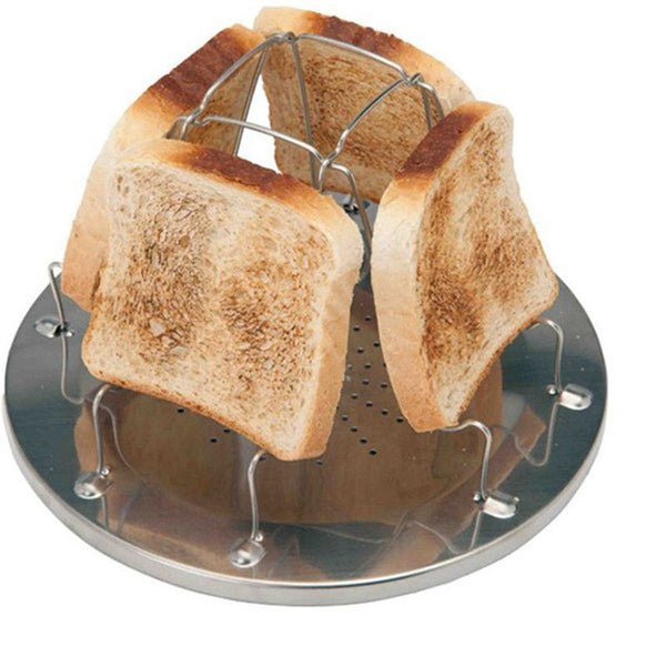 Toast Rack Stove Toaster Breakfast Cooking Sandwich Folding Tray Outdoor Camping