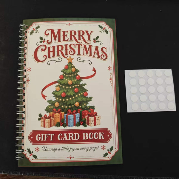 Christmas Gift Card Book, 1/4Pcs DIY Gift Card Booklet for Adults Teens
