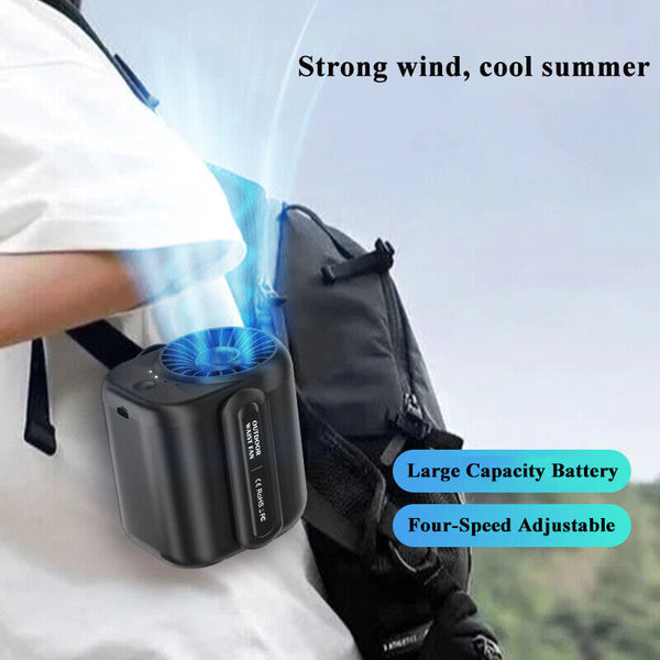 Outdoor Rechargeable Powerful Personal Body Fans Belt Waist Clip Fan