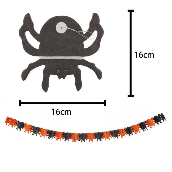 AU Halloween 3M Bat Hanging Pumpkin Spider Bat Garland Scary Decoration Party