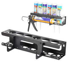 6 Hole Sealant Tool Storage Rack Wall Mount Workshop Organiser Holder