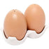 Brown Egg Shaped Salt and Pepper Shaker Ceramic Spice Bottle Set