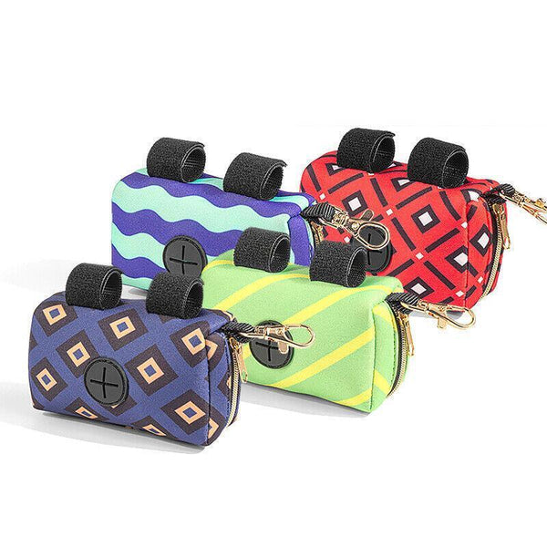 Pet Pouch Dog Poop Bag Container Dispenser Puppy Pick-Up Poo Waste Bags Holder