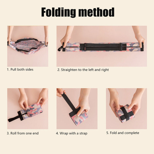 Large Foldable Reusable Shopping Bag Portable Travel Shoulder Grocery Tote Bag