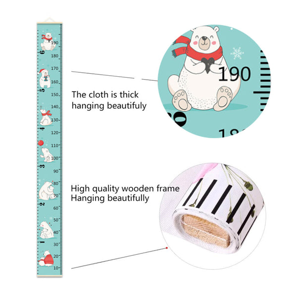 Kids Height Chart Wall Sticker Growth Measurement Ruler Nursery Wall Decal