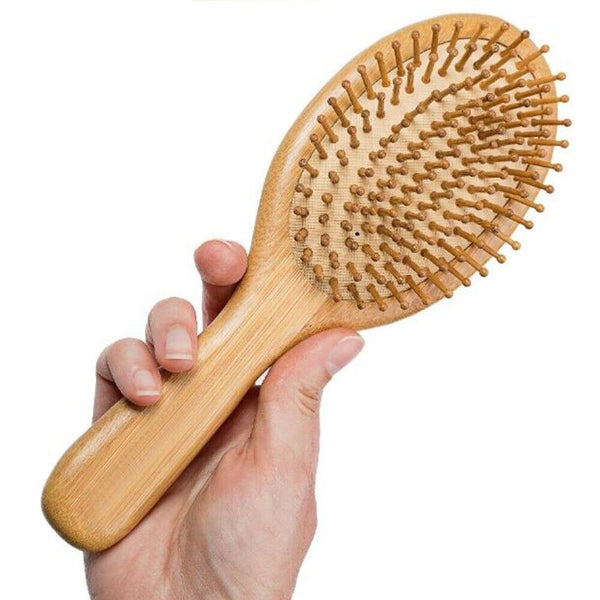 2PCS Bamboo Wooden Hair Brush Massage Combs Air Cushion Comb Hair Combs Women AU