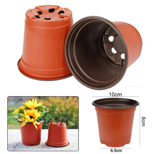 500pcs Plastic Plant Pot Flowers Garden Nursery Seeding Growing Container Bulk AU