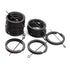 40PCS Bulk Black Stainless Steel Key Holder Rings Keyring Keychain Keyfob 25mm A