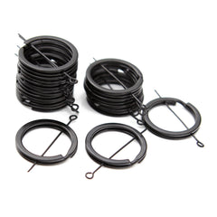 Black Key Rings 40 Pack – 25mm Stainless Steel Split Rings