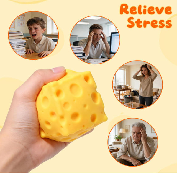 Brain and cheese stress balls full product view