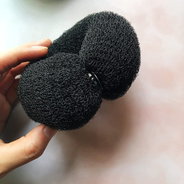 4PCS Hair Donut Foam Sponge Styling Hair Ring Bun Maker Former French Twist Tool