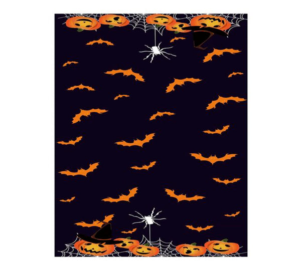 Plastic Halloween party tablecloth print detail