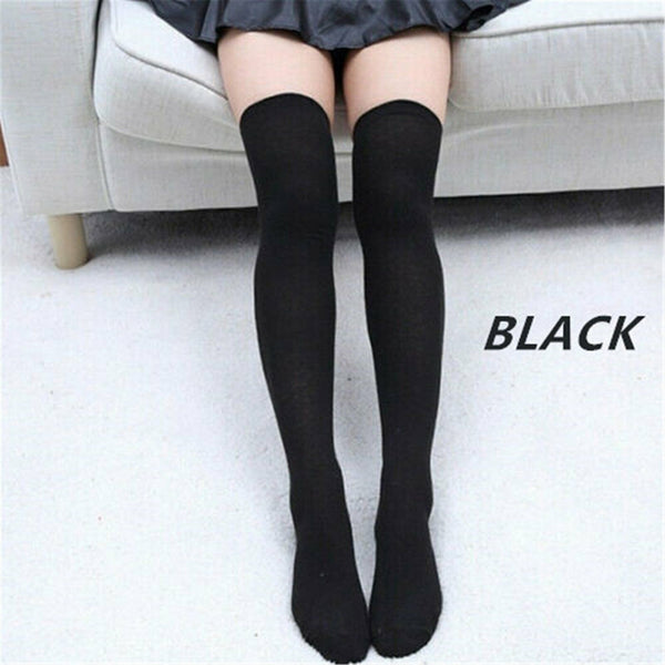 5PAIRS Thigh High Over Knee High Socks Girls Women Long Stockings New Fashion AU